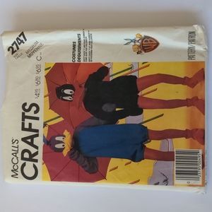 McCall's 2747 Daffy Duck & Road Runner costume sewing pattern